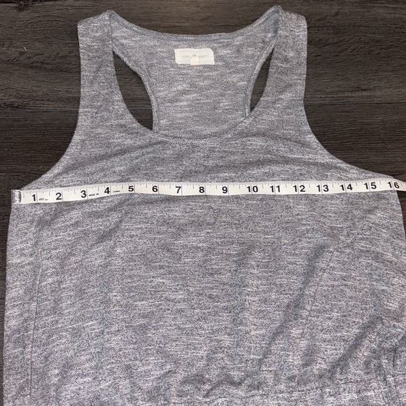 Lou & Grey Loft Racerback Tank Knit Jumpsuit Size Small Heather Grey - Picture 11 of 13